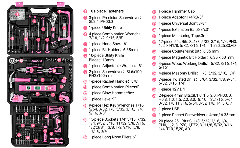 DEKO Home Mechanic Toolbox - LoongFly Online