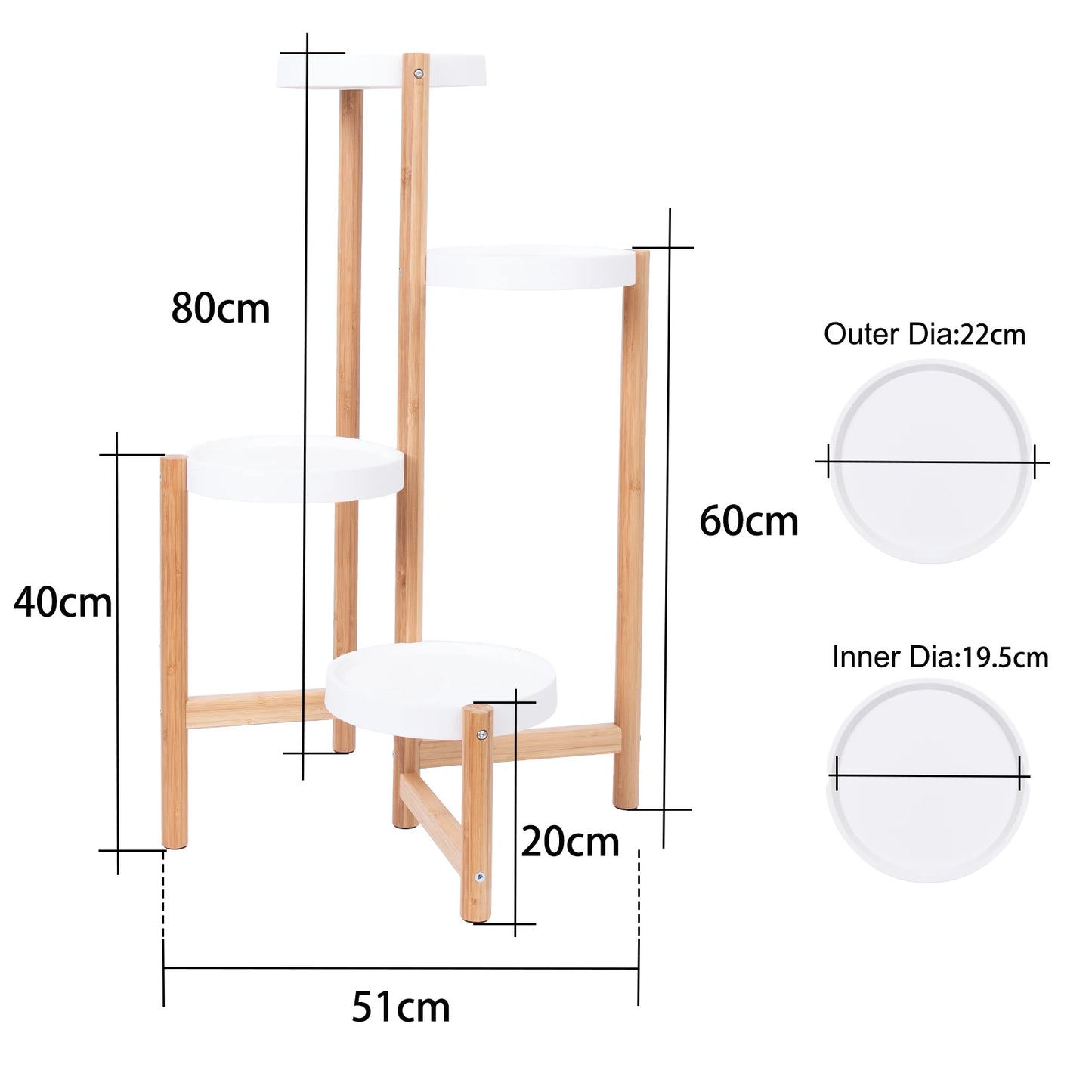 4 Tier Bamboo Plant Stand - LoongFly Online