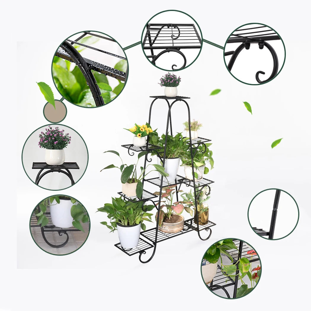 9 Tier Metal Plant Shelf Stand - LoongFly Online