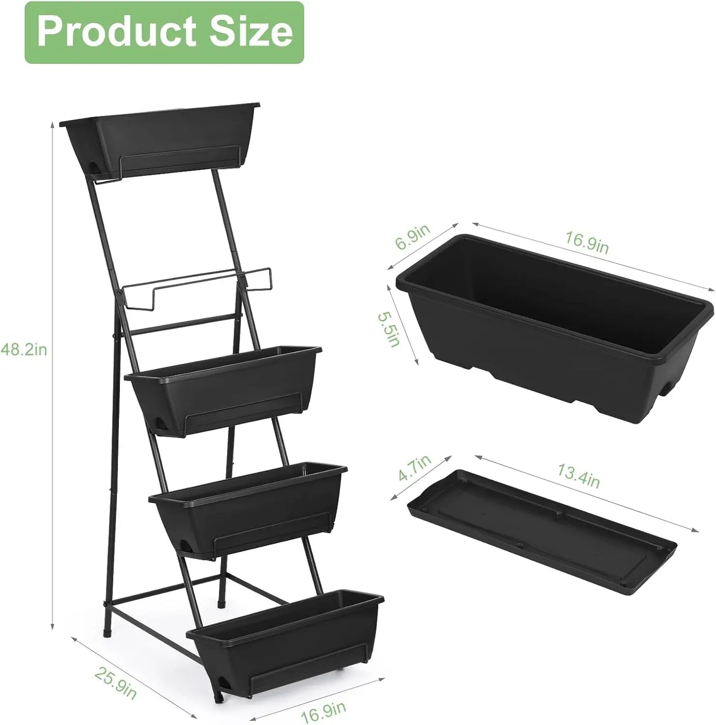 Vertical Garden Bed, 5th Floor, Vertical Elevated Garden Box - LoongFly Online