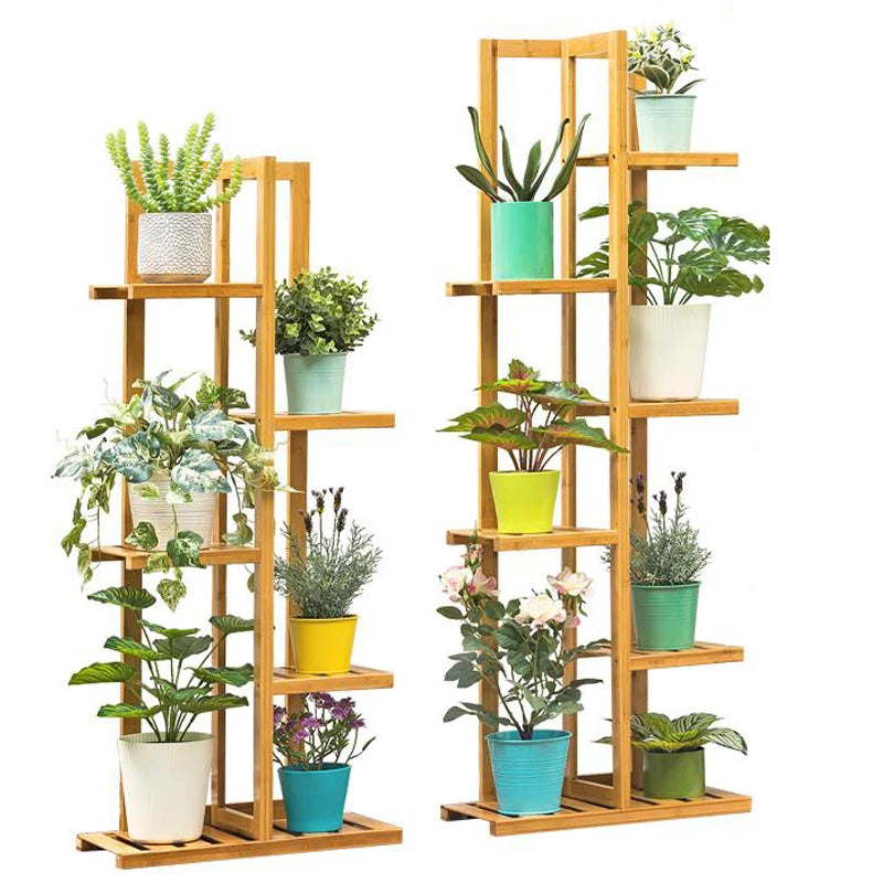 Bamboo 5 / 6 Tier Plant Stand - LoongFly Online