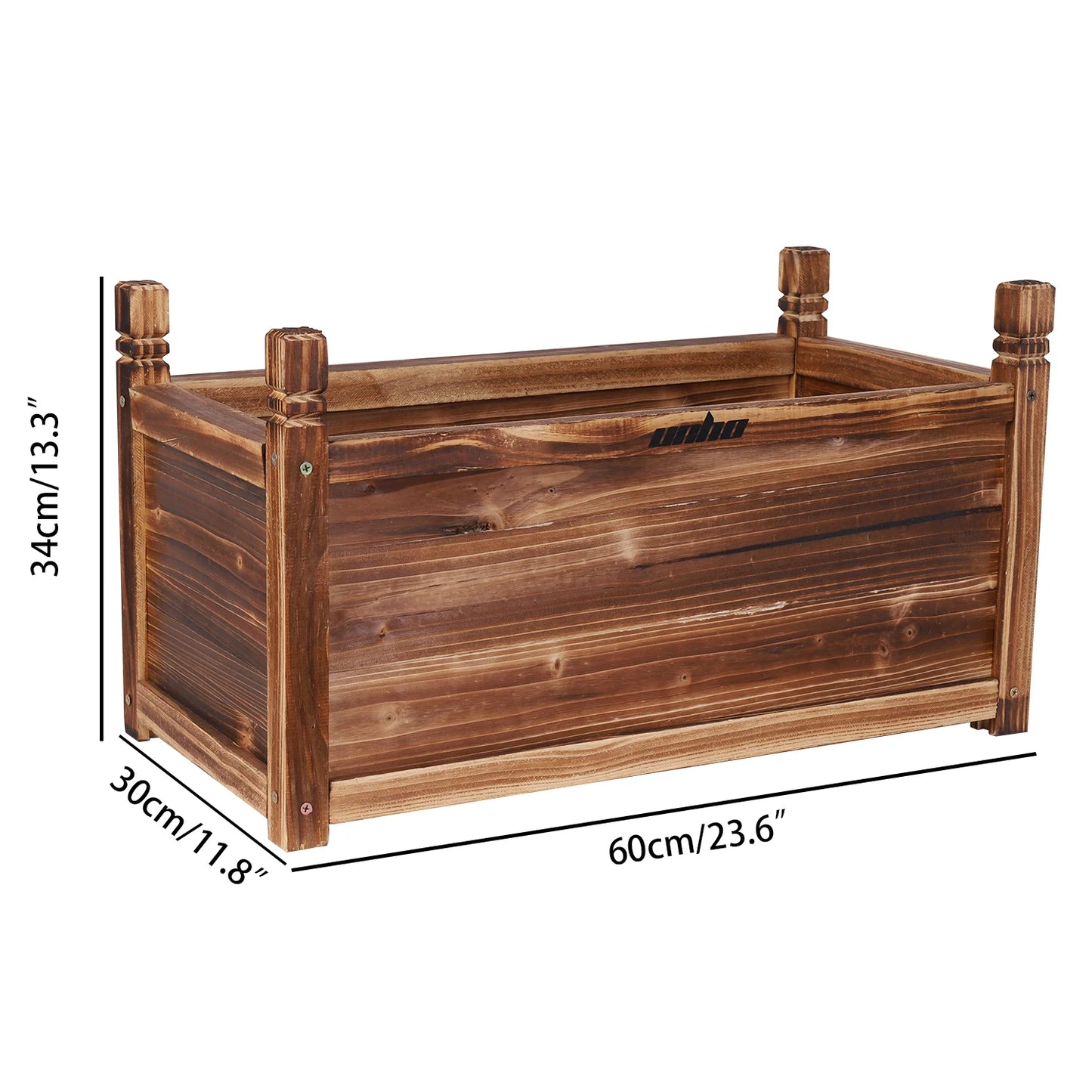 Wooden Raised Flower Bed Indoor Outdoor Vegetable Herb Planter Pot Garden Bed Flower Display - LoongFly Online