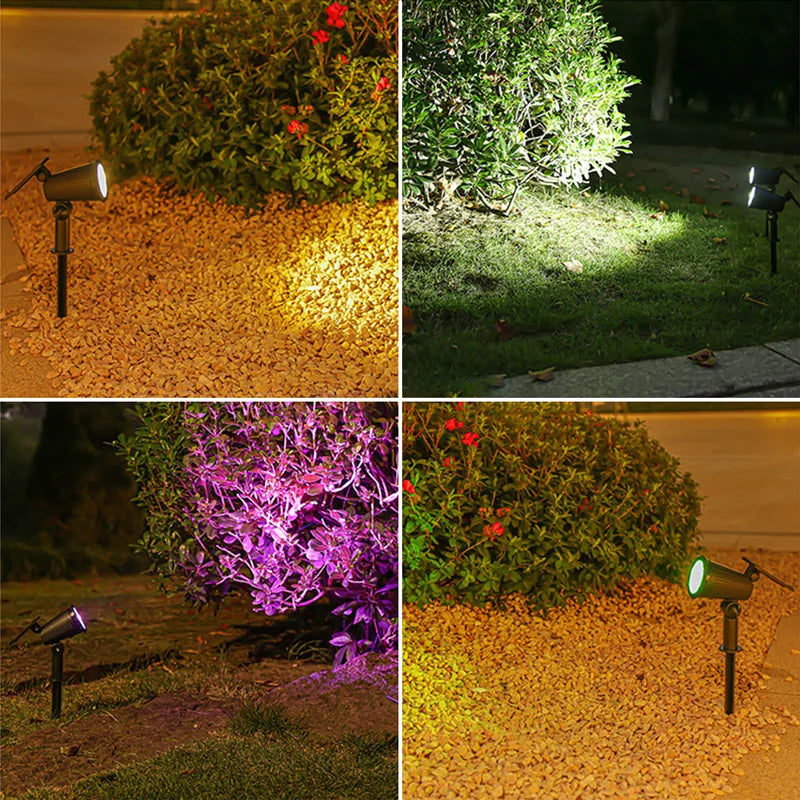 9 LEDs Solar Spotlights Outdoor Light - LoongFly Online