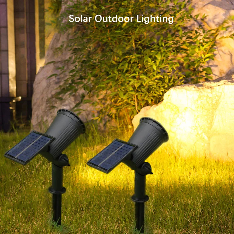 9 LEDs Solar Spotlights Outdoor Light - LoongFly Online