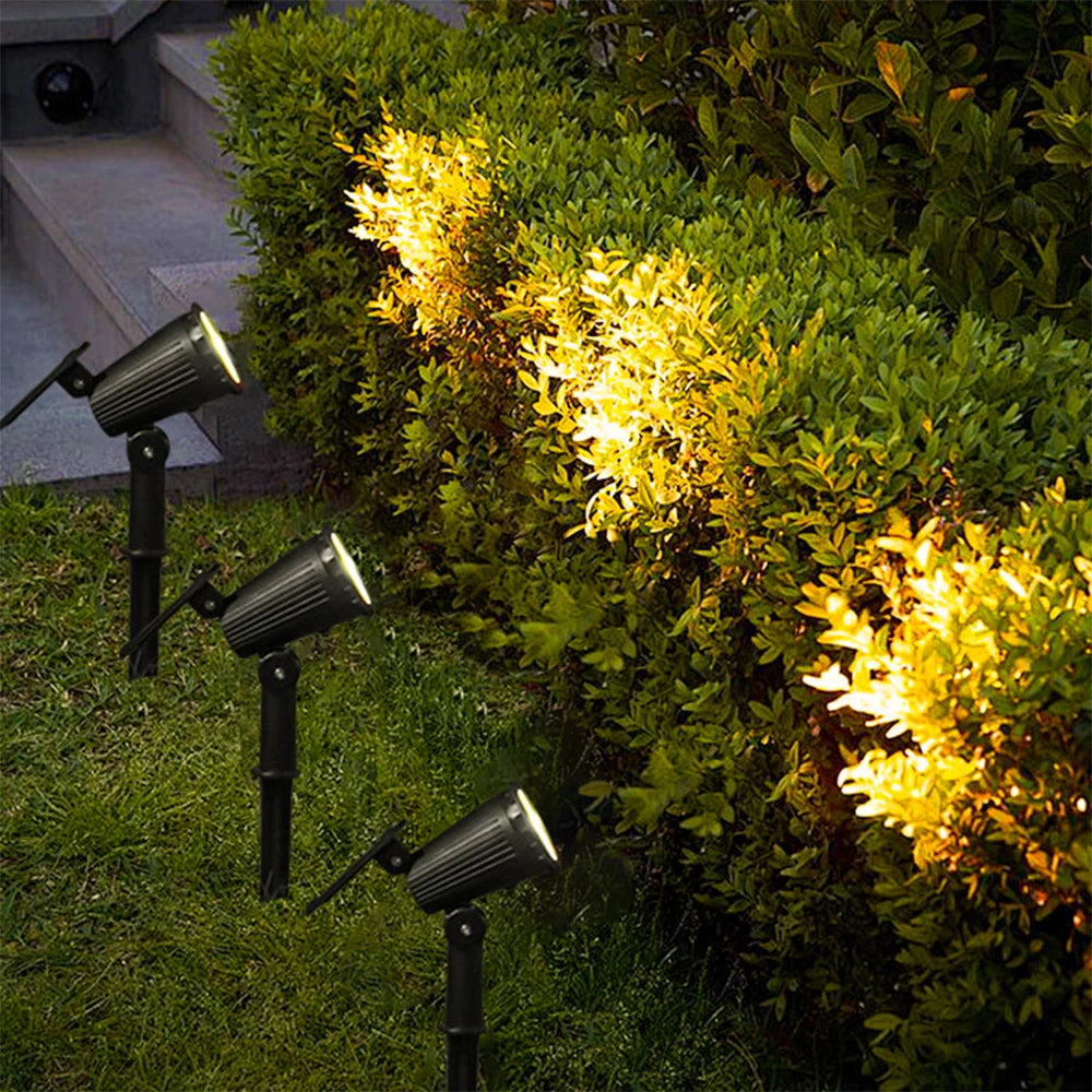 9 LEDs Solar Spotlights Outdoor Light - LoongFly Online