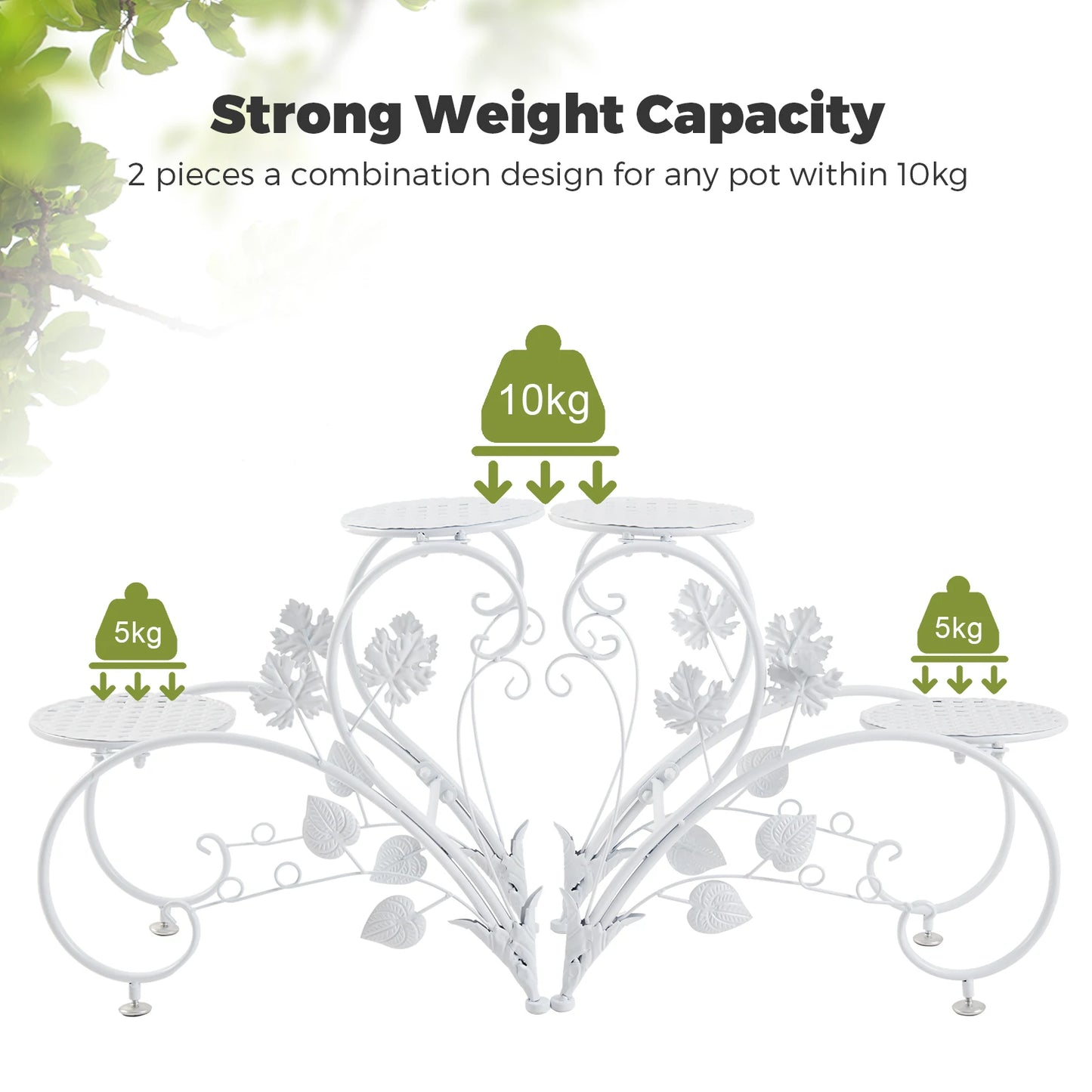 2PCS Rustproof Metal Plant Stand - LoongFly Online