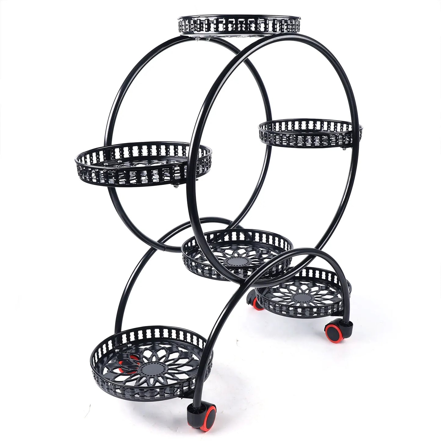 6 Pots Plants Flower Stand Metal Plant Stands - LoongFly Online