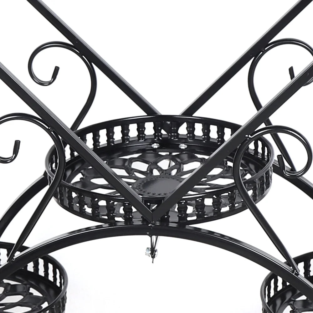 6 Pots Plants Flower Stand Metal Plant Stands - LoongFly Online