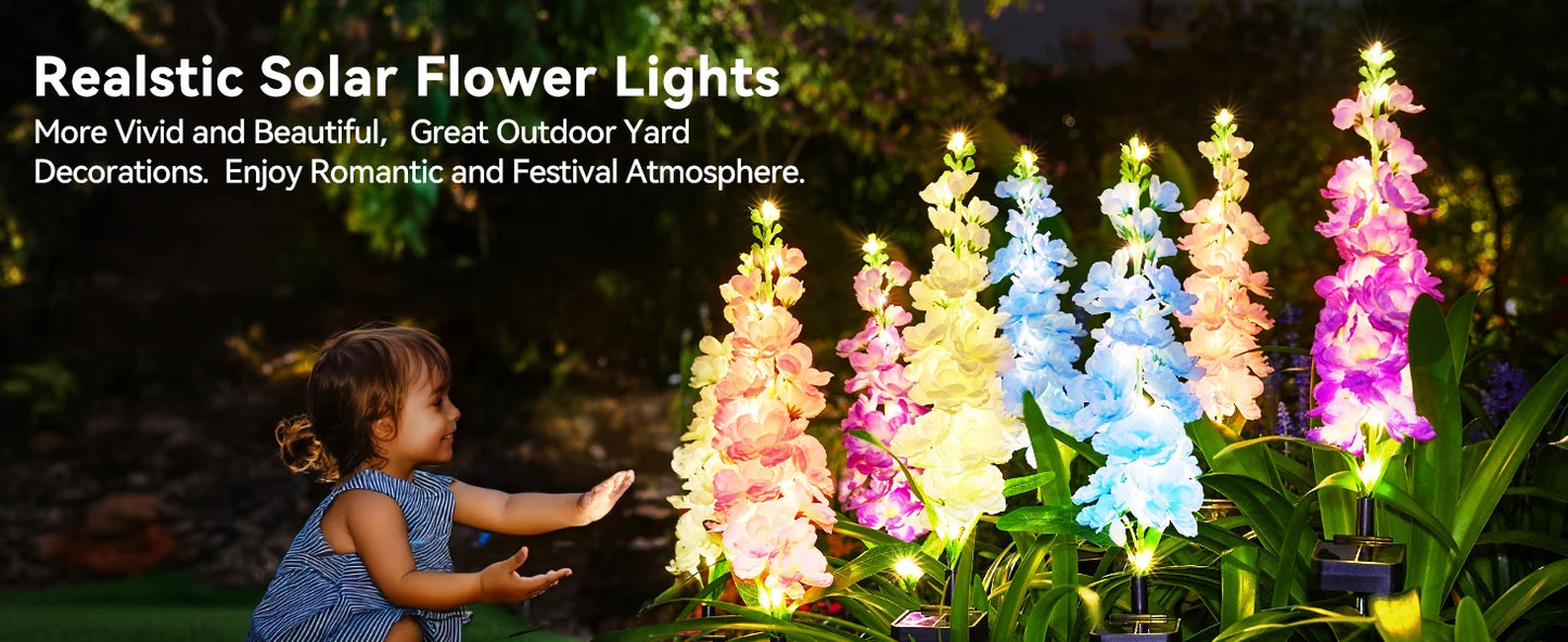 4 Pack Upgraded Solar Garden Lights with 36 LEDs - LoongFly Online