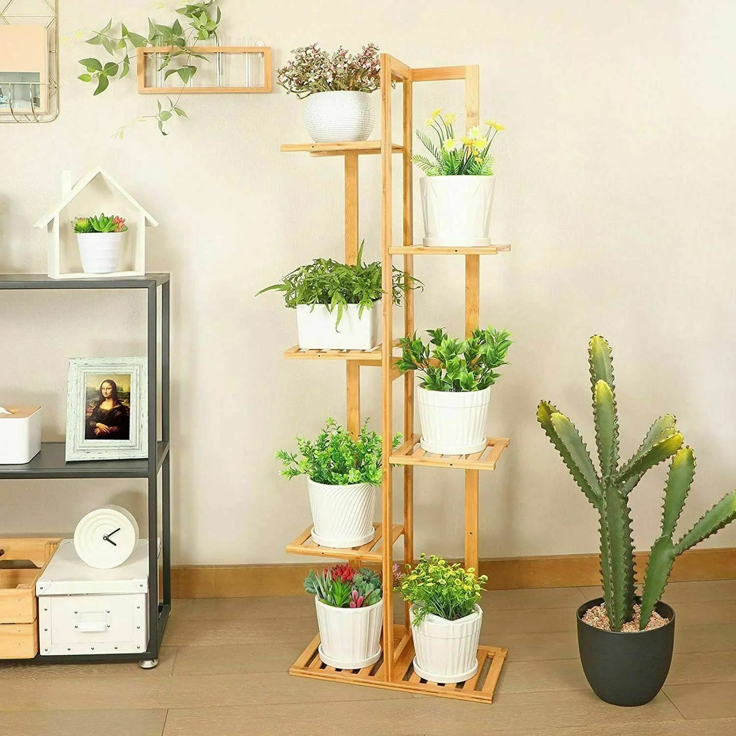 Bamboo 5 / 6 Tier Plant Stand - LoongFly Online
