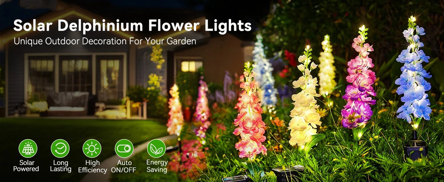 4 Pack Upgraded Solar Garden Lights with 36 LEDs - LoongFly Online