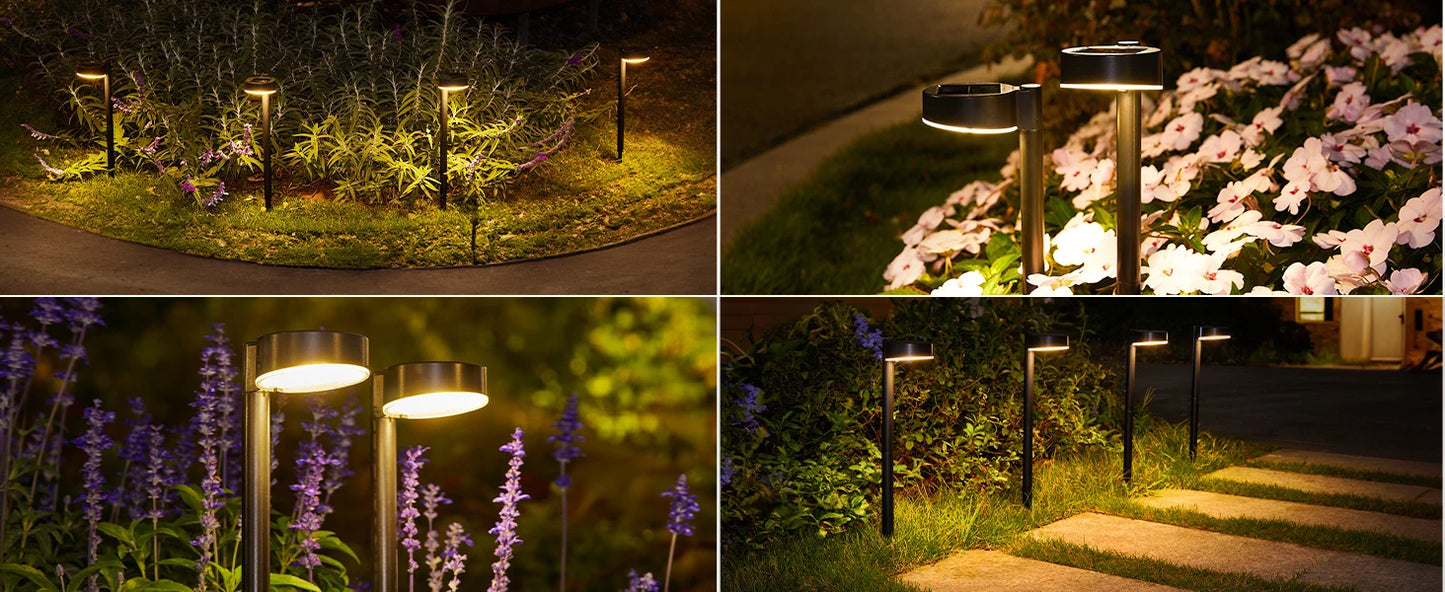 8 Pack Solar Pathway Lights Outdoor - LoongFly Online