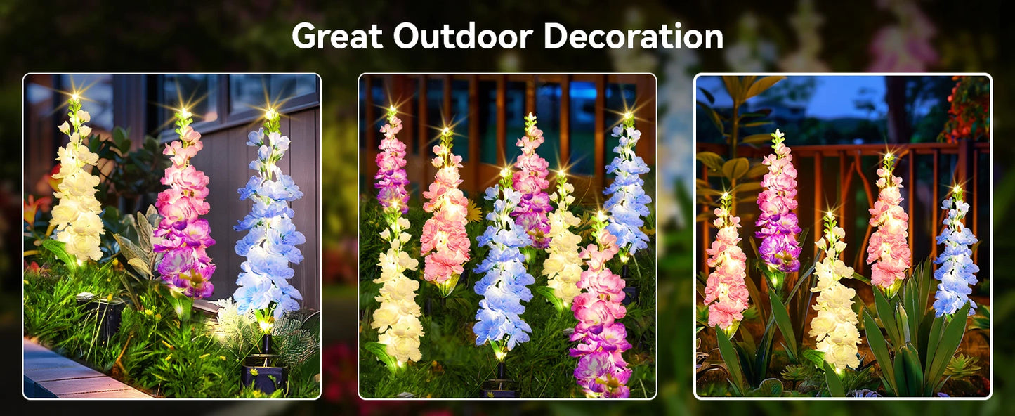 4 Pack Upgraded Solar Garden Lights with 36 LEDs - LoongFly Online