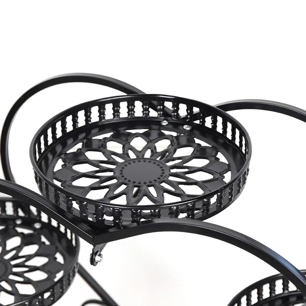 6 Pots Plants Flower Stand Metal Plant Stands - LoongFly Online