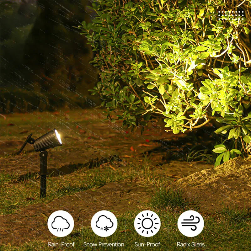 9 LEDs Solar Spotlights Outdoor Light - LoongFly Online