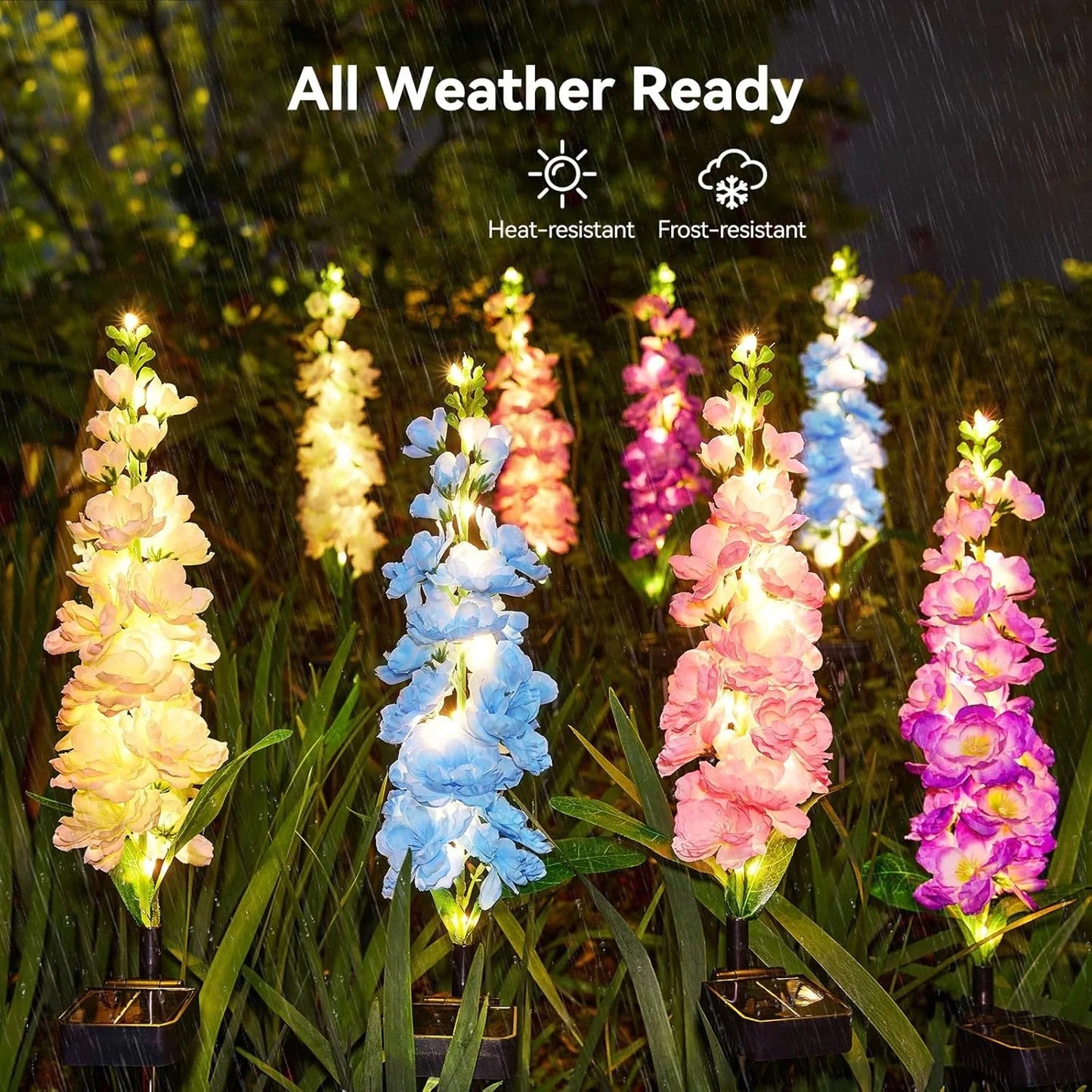 4 Pack Upgraded Solar Garden Lights with 36 LEDs - LoongFly Online
