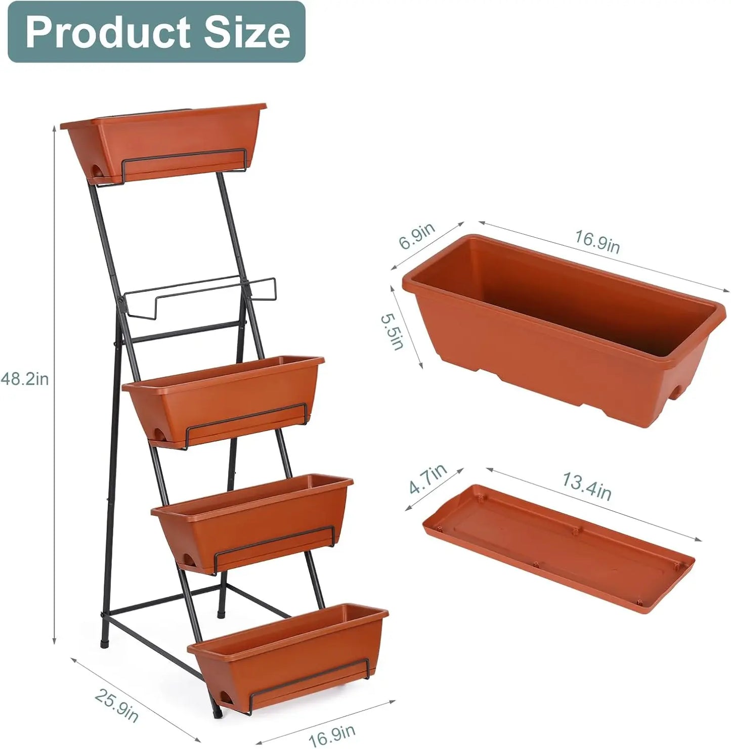 Vertical Garden Bed, 5th Floor, Vertical Elevated Garden Box - LoongFly Online