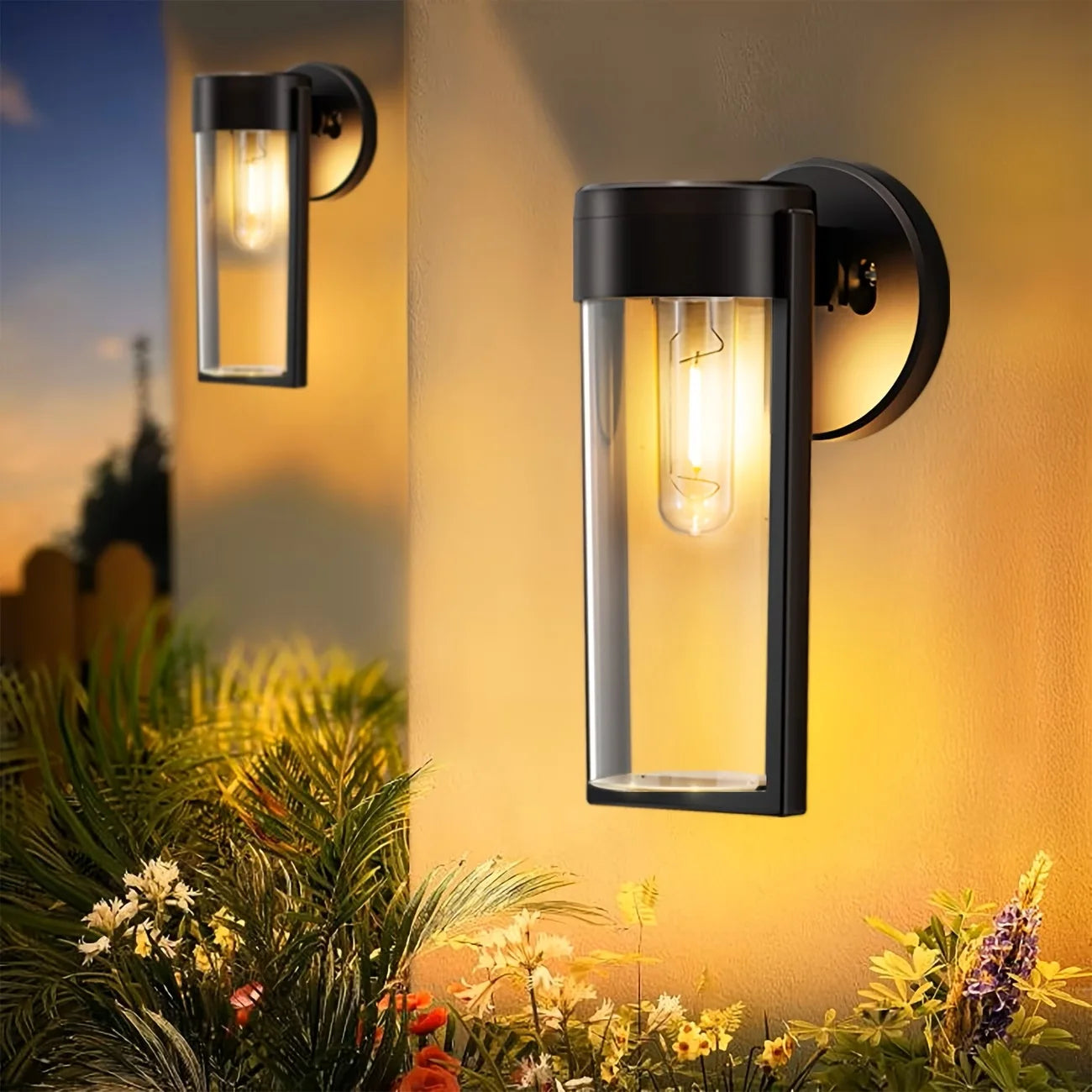 LED Solar Wall Mount Light Outdoor Solar Powered Auto On/Off Waterproof Garden Decoration Yard Post Porch Fence Lawn Lights - LoongFly Online