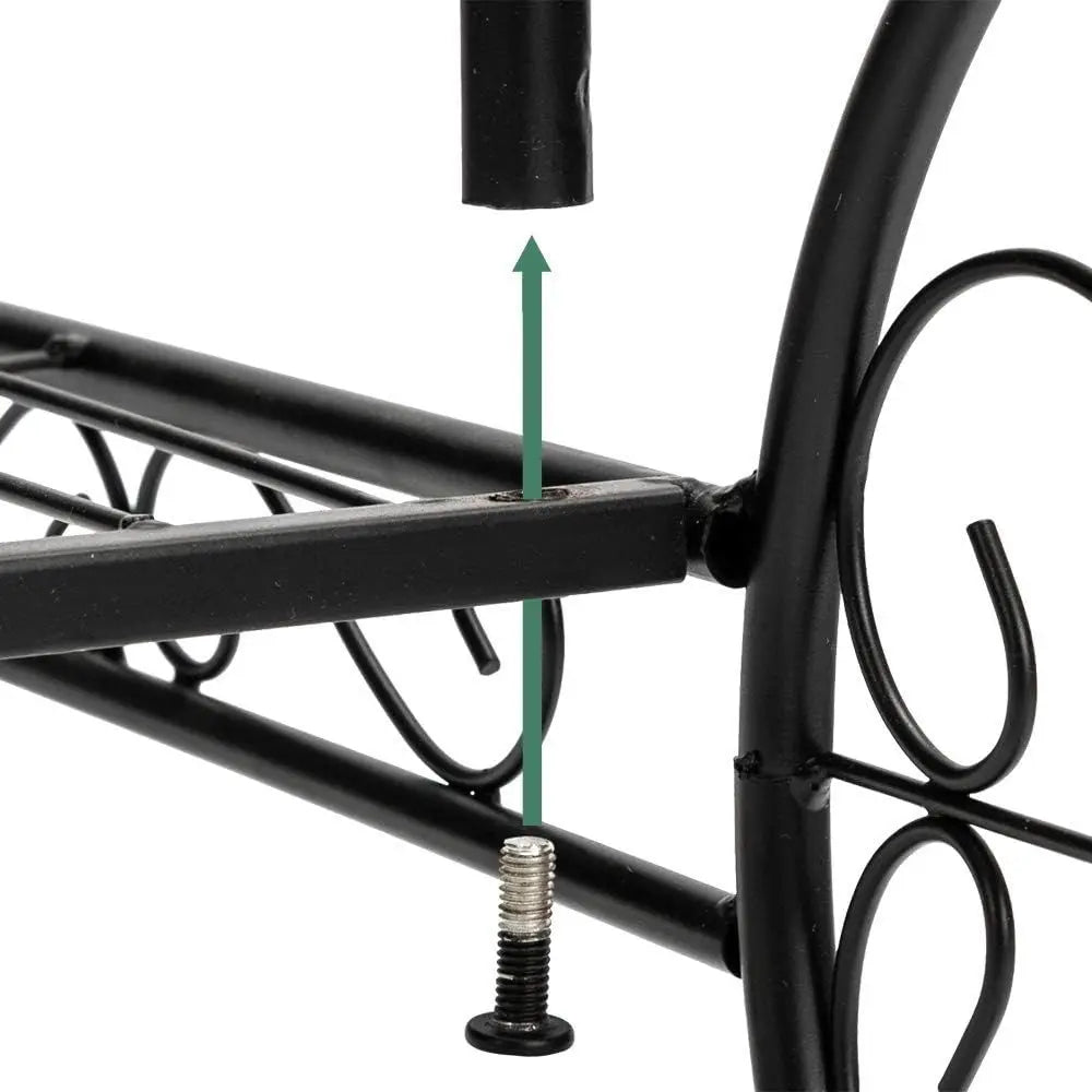 4-Tier Car-Shaped Metal Plant Stand for Indoor/Outdoor Use: Versatile Patio Display Rack - LoongFly Online