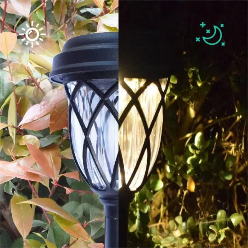 10 Pack solar powered small tube Light and shadow lamplawn lamp light is suitable for courtyard garden lawndecoration landscape - LoongFly Online