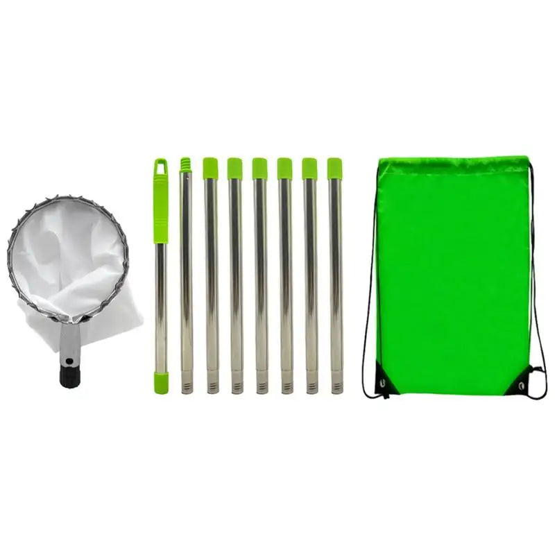 Fruit Picker With Telescopic Pole Metal Fruit Picker Orchard Gardening Apple Peach Picking Tools Garden Fruit Catcher Collection
