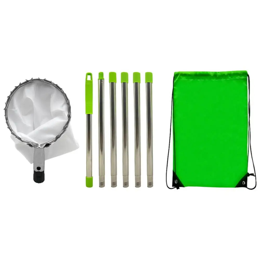 Fruit Picker With Telescopic Pole Metal Fruit Picker Orchard Gardening Apple Peach Picking Tools Garden Fruit Catcher Collection