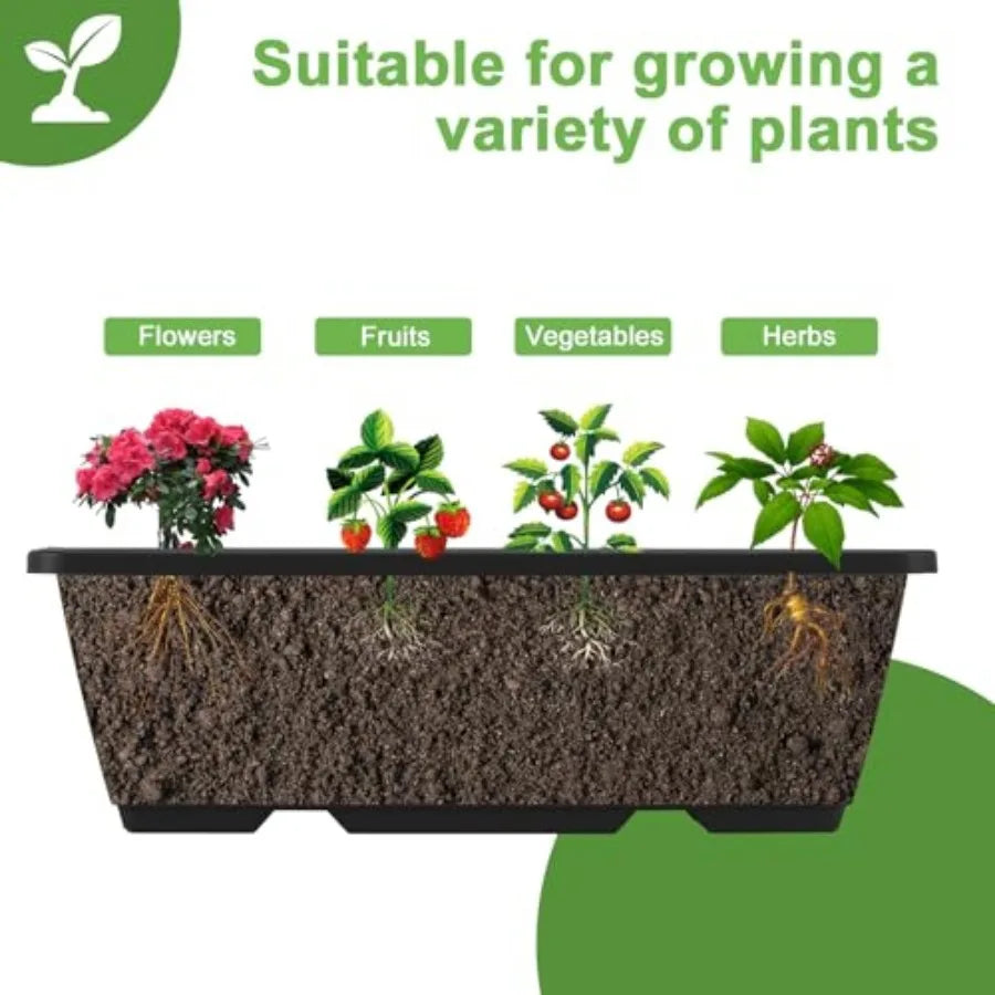 5 Tier Vertical Raised Garden Bed Planter Box Vertical Raised Bed with Drainage Holes for Indoor Outdoor Herbs Flowers Vegetabl - LoongFly Online